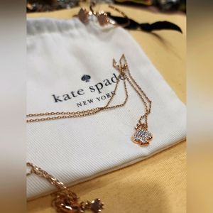 Kate Spade Rose goldtone Necklace and Earrings set